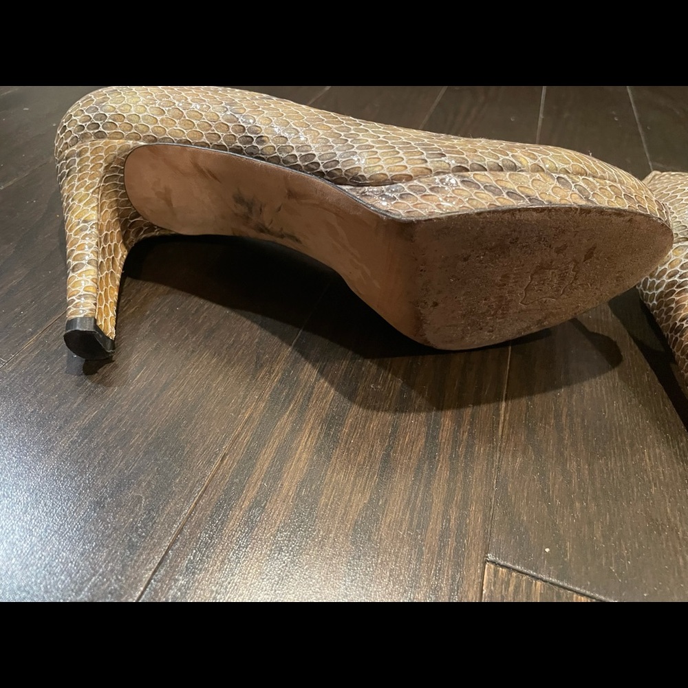 Like New Stuart Weitzman Python Pumps, Size 8 - image 3
